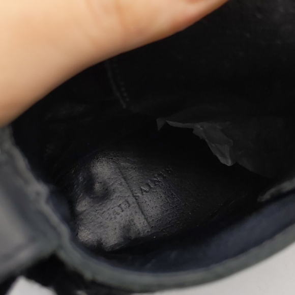 All Saints Leather Embellished Combat Boots 37/6 - Picture 8 of 11